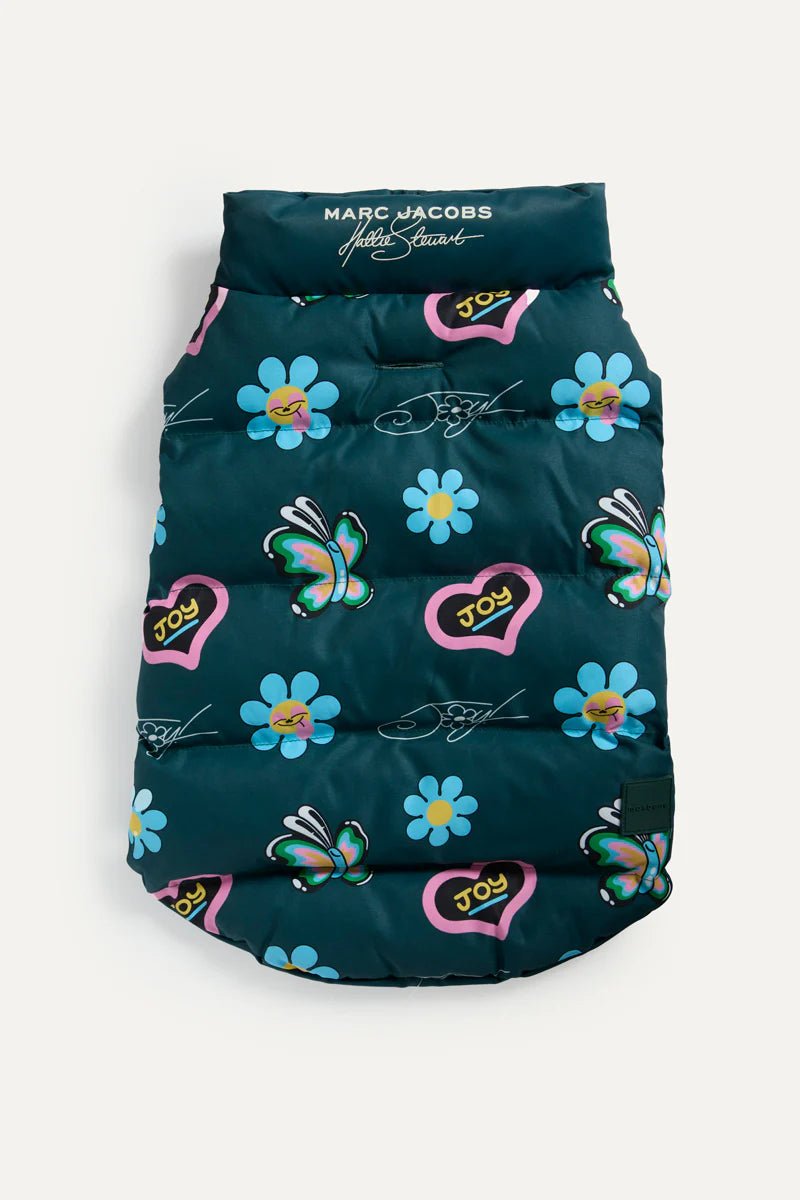 Groen Puffer Vest met Pop-Art — OneRip