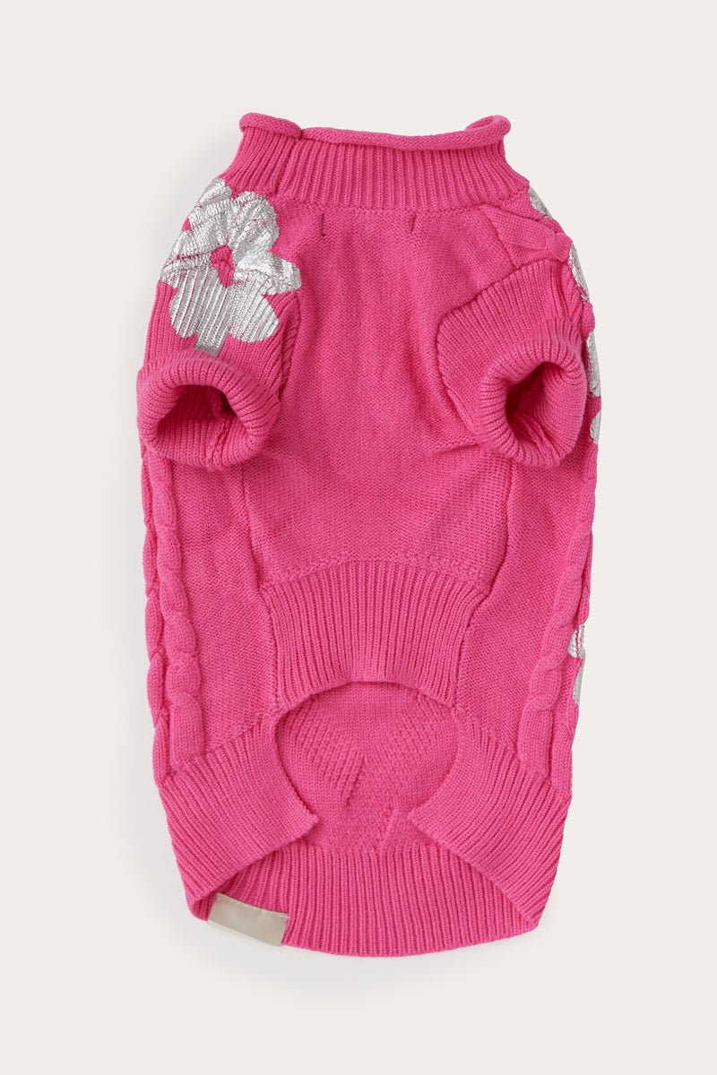 Gebreide Bloemen Trui