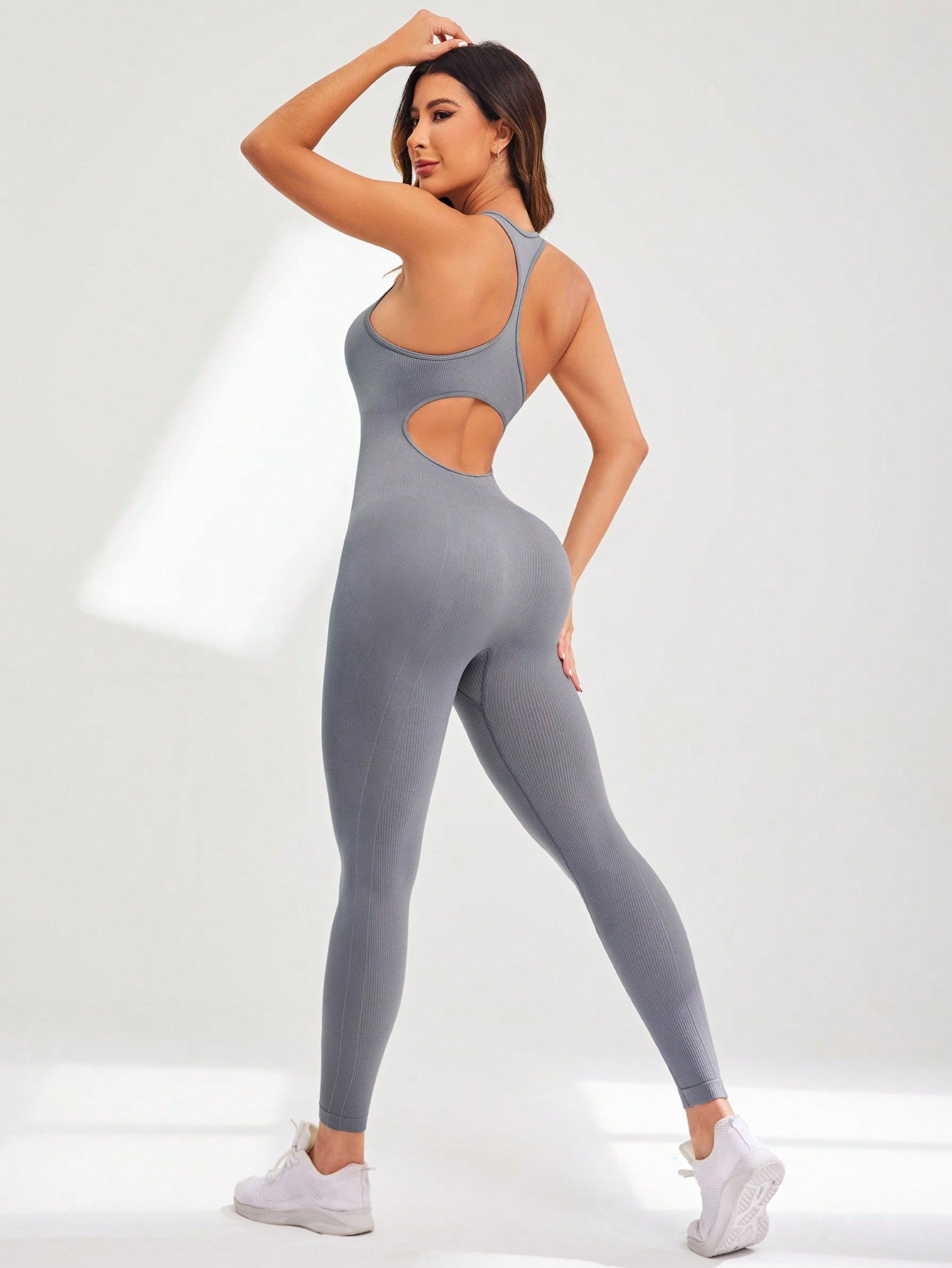 Sport Studio Cut Out Back Sports Jumpsuit