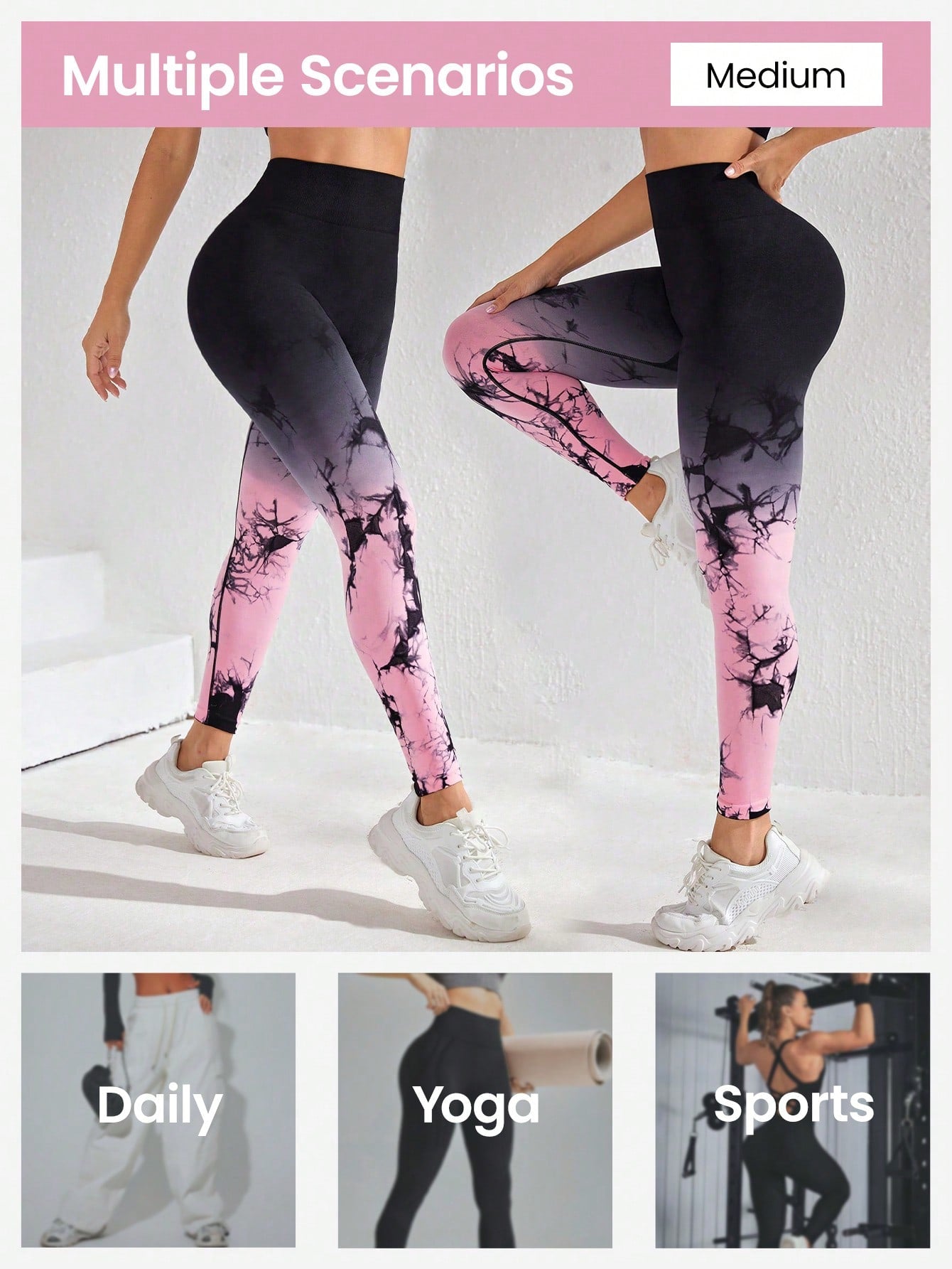 Sport Seamluxe Tie Dye Tummy Control Sports Leggings