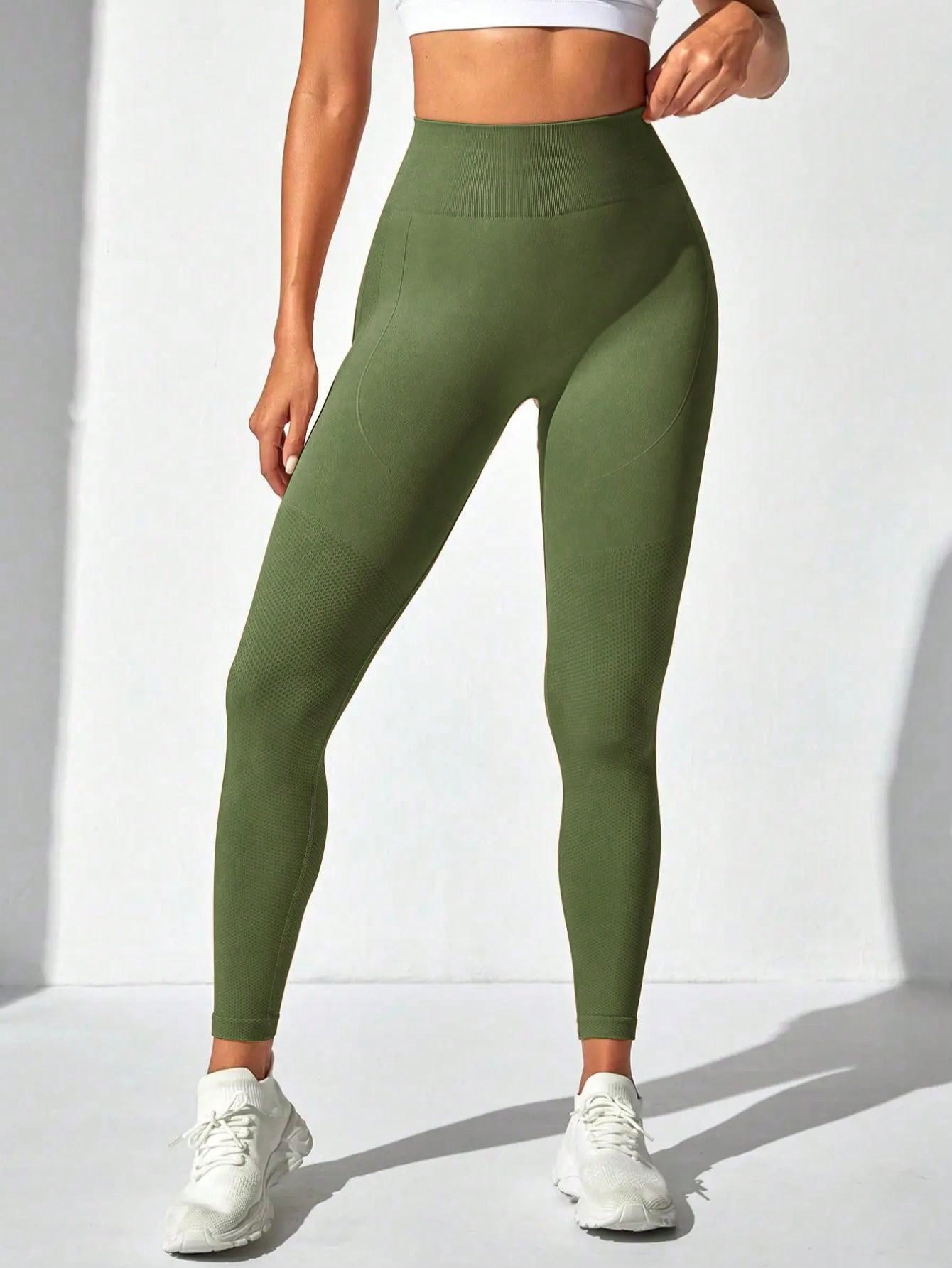 Sport Seamluxe Seamless Women Solid Color Ruched Butt Casual Sports Leggings