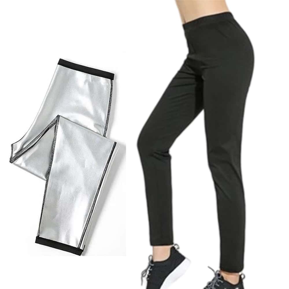 1pc Sauna Suit Sauna Sweat Pants For Women Sweat Leggings Weight Loss Body Shaper Wide Waist Workout Body Shaper For Running Yoga And Fitness Workouts Sweat-Wicking Gym