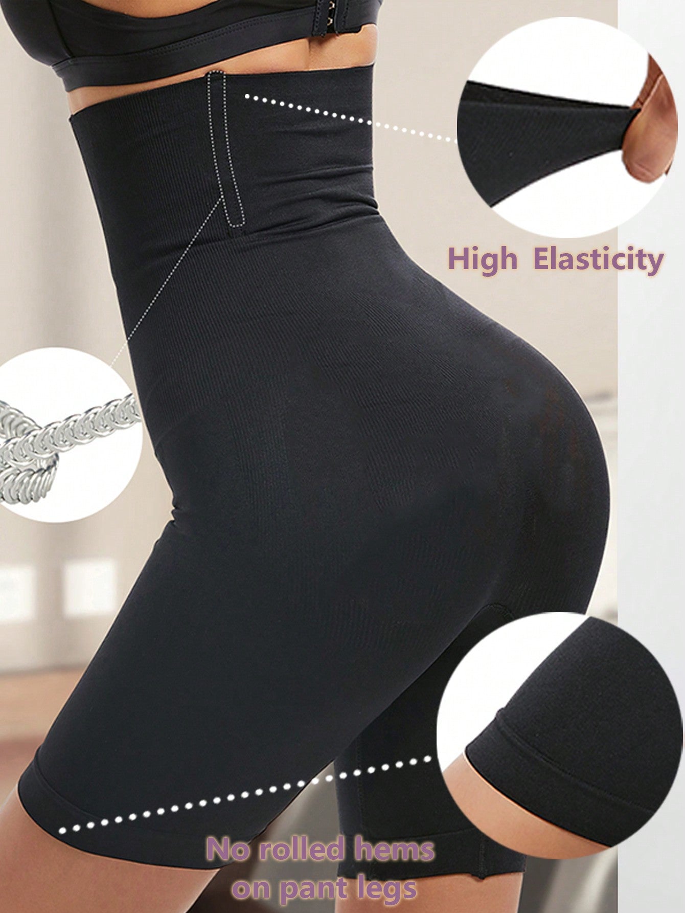 1pc High Waist Sport Control Panties Women's Body Shaper Tummy Slimming Sheath Flat Belly Shapewear Hip Butt Lifter Panty Shorts Lady Underwear