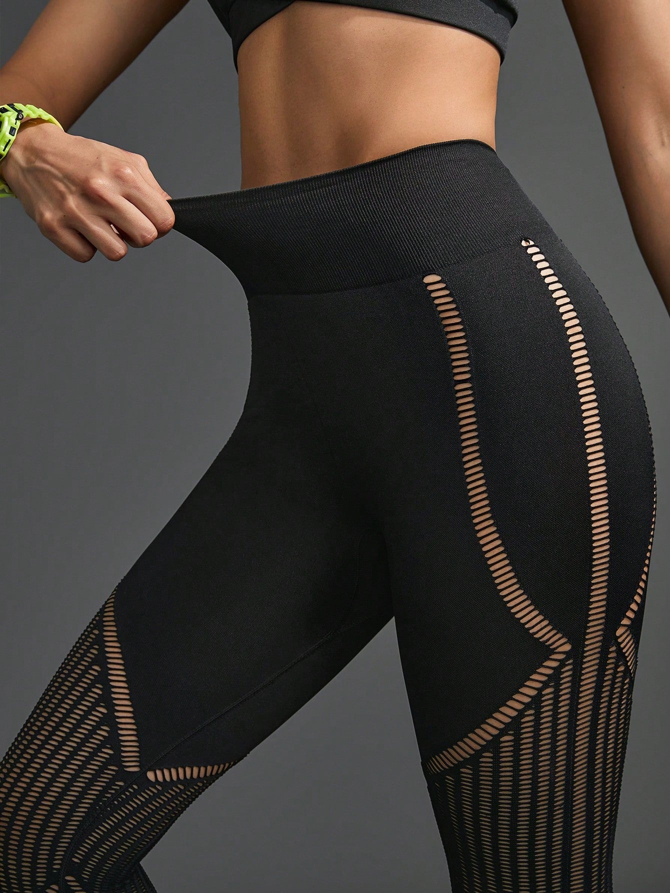 Outdoor Urban Women High Waist Seamless Tight Tummy Tuck Yoga Pants Breathable Sports Trousers