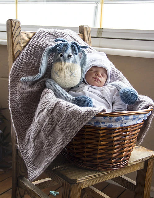 Donkey Baby Blanket Knitting Pattern