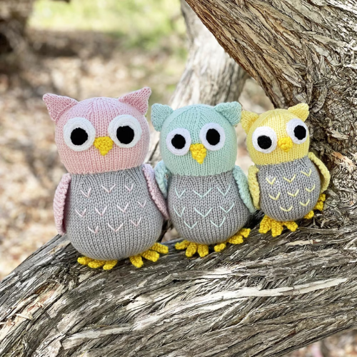 Owl Family Knitting Pattern