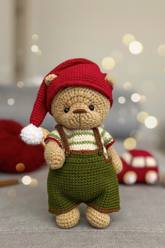 Candy bear Crochet Pattern + Gingerbread train