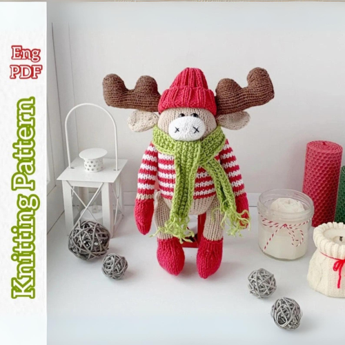 Christmas Deer Knitting Pattern