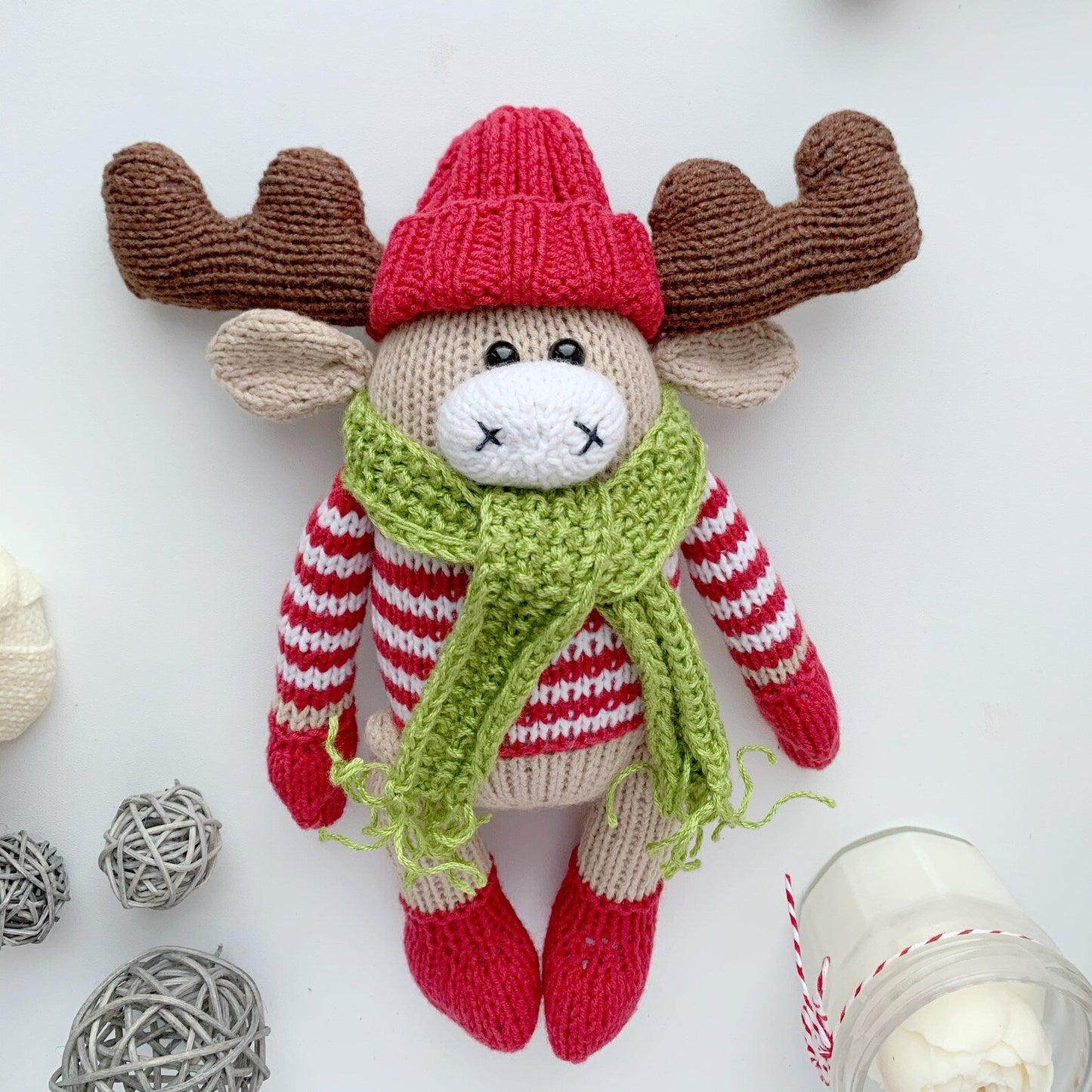 Christmas Deer Knitting Pattern