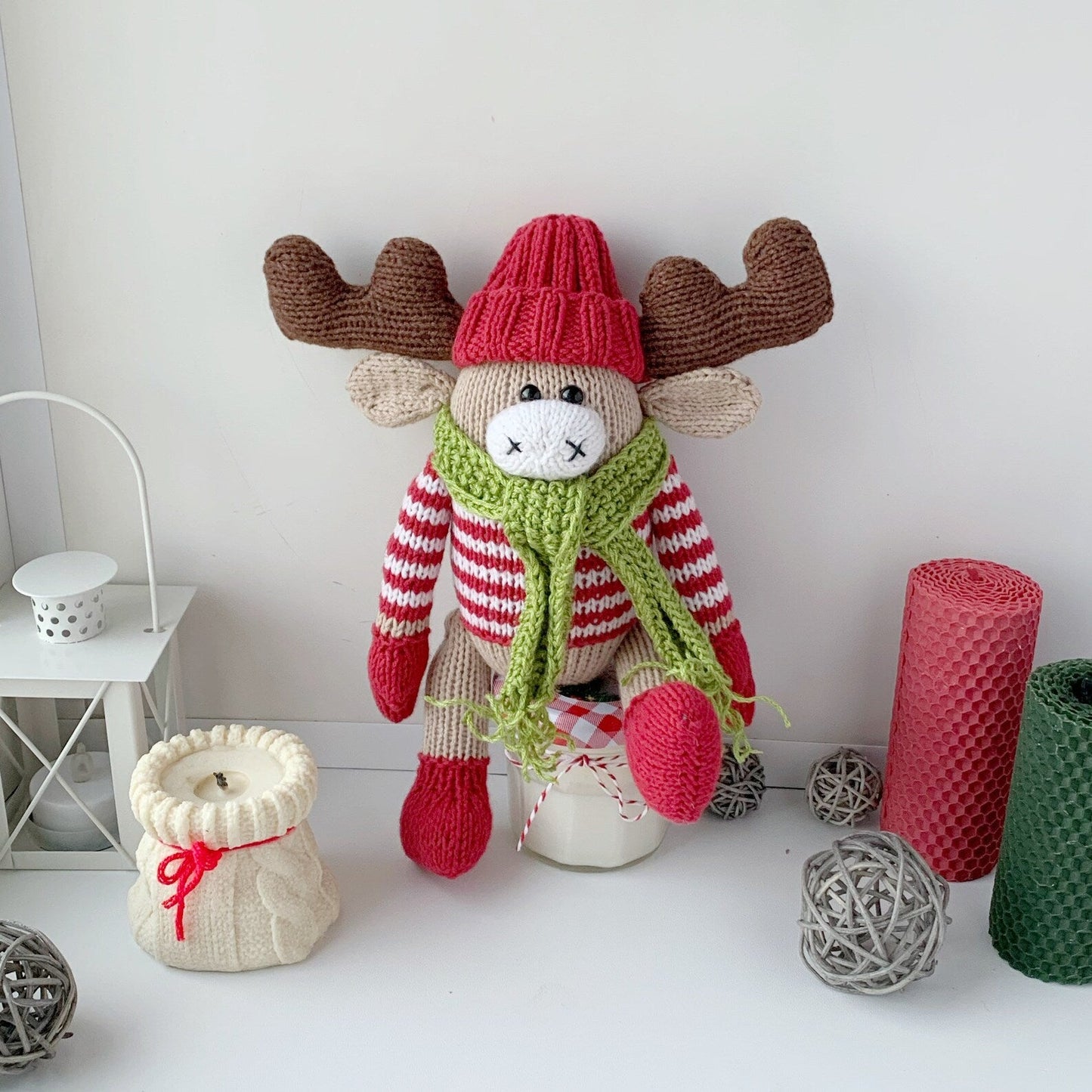 Christmas Deer Knitting Pattern