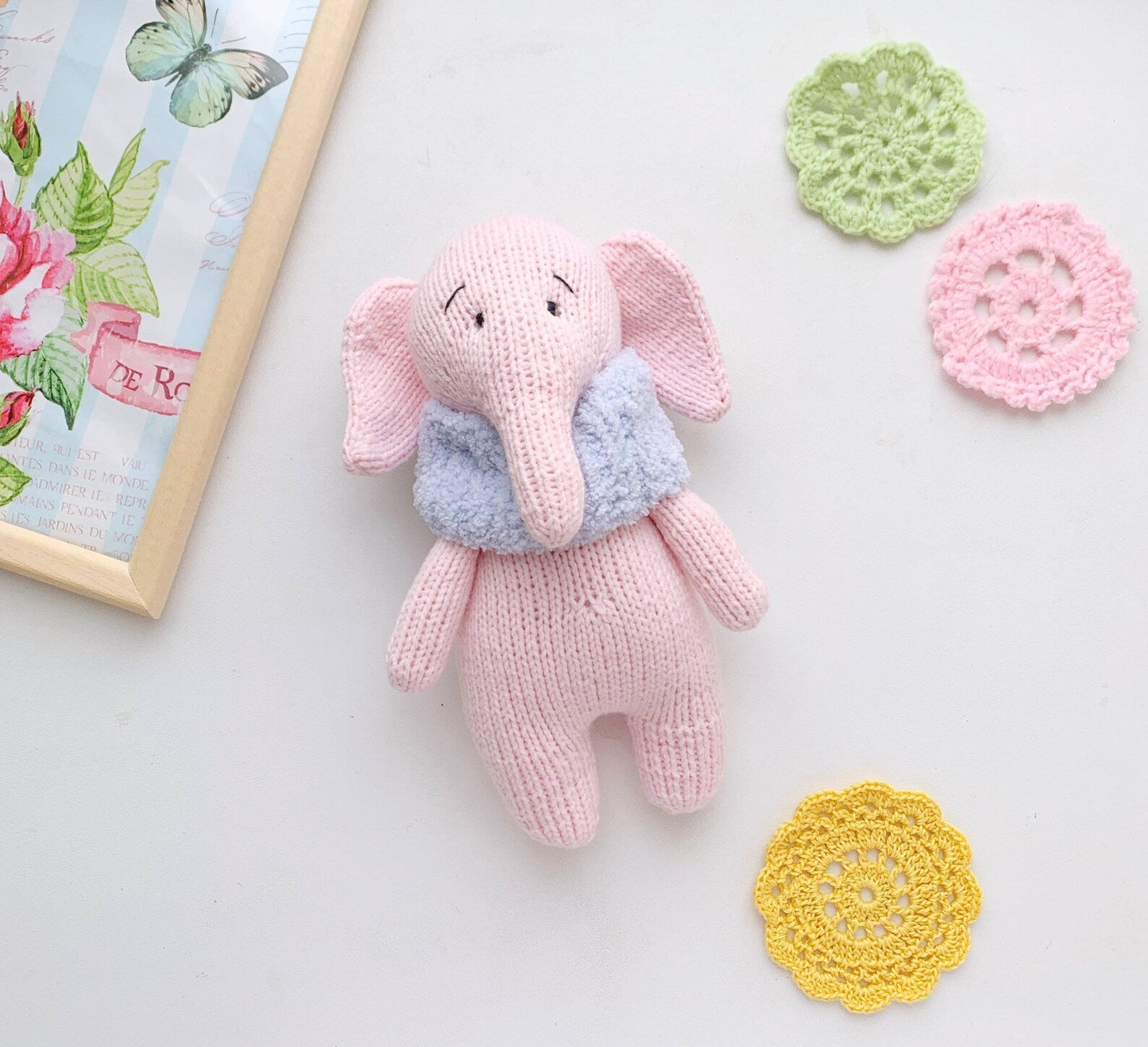 Pink Elephant Knitting Pattern