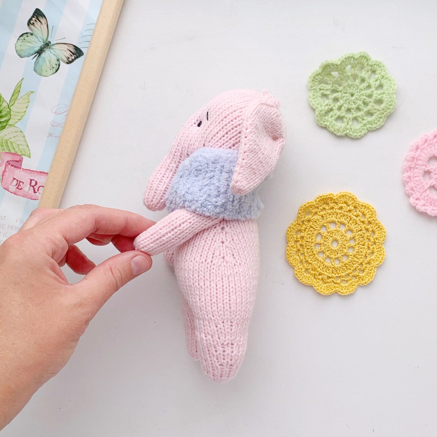 Pink Elephant Knitting Pattern