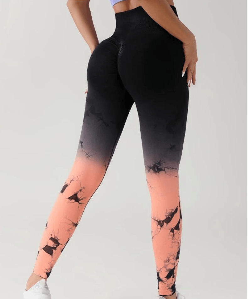 Ombre Tie-Dye Scrunch Leggings