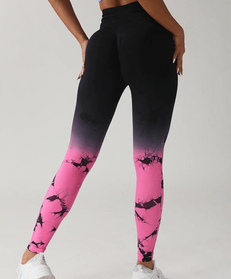 Ombre Tie-Dye Scrunch Leggings - OverRip