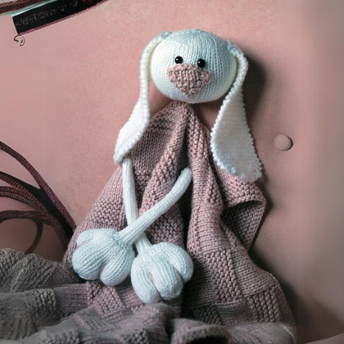 Bunny Baby Blanket Knitting Pattern